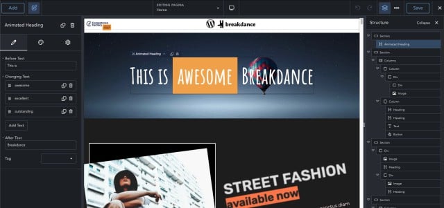 WordPress Breakdance